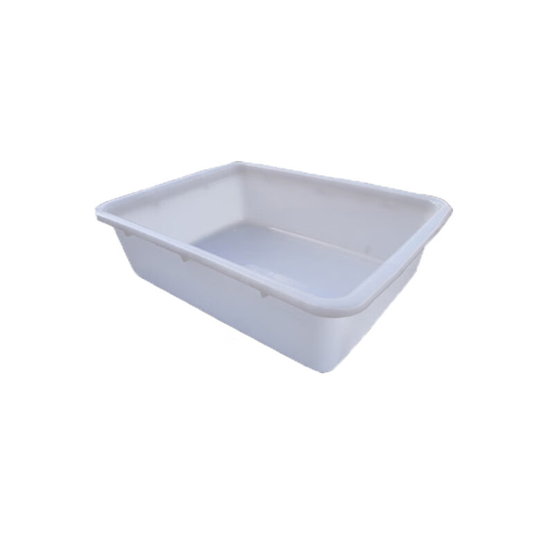 Lu Xiangxiang thickened rectangular plastic square plate frozen square plate food plate white fresh spicy hot pot box parts box material box white plate A4 outer size (335*260*115)