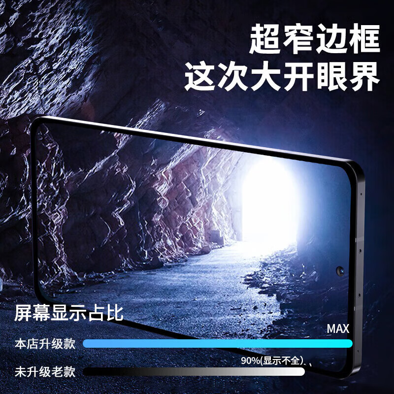 Mingying Ultrasonic Second Unlock Redmi K90/80 Tempered Film Supreme Edition Redmi K80Pro MAX Anti-Peeping Second Paste Dust-free Chamber Full Screen Glass Protection Mobile Phone Film Dust-free Chamber Second Paste HD Version-2 Pieces Pack K80pro/K80 Universal