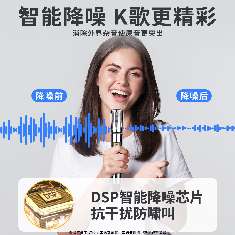 Good Shepherd Microphone Wireless Microphone Home KTV Singing Stage Hosting Conference Speech Outdoor K Song TV Speaker Amplifier Audio Anti-Howling Metal Charging Professional Universal Universal