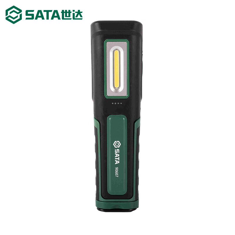 SATA Industrial Grade Work Light Wireless Charging Folding LED Strong Light Strong Magnetic Emergency Auto Repair Repair Light Flashlight 90619/Replaceable Battery Folding Model 500LM