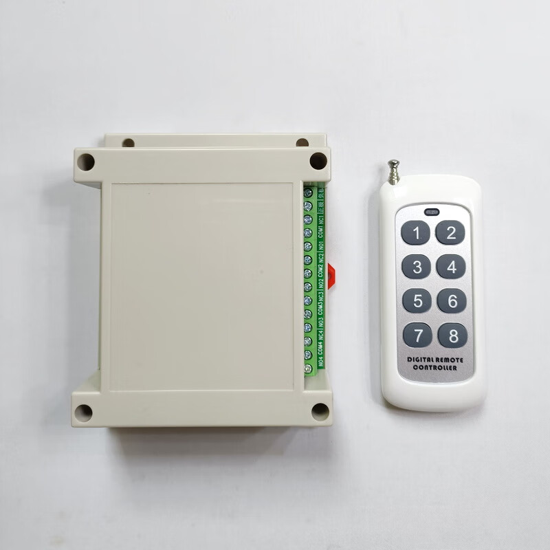 5V12V24V8-channel 10-channel 12-channel intelligent learning RF wireless remote control switch receiving module controller 12V ten-channel remote control switch + remote control (medium)