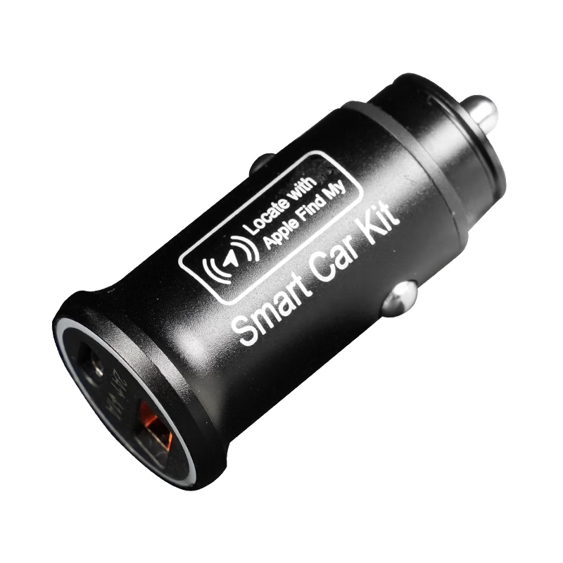 Best Happy AP200 Car Charger & Apple Anti-Lost Device Cigarette Lighter Direct Plug Power Supply Intelligent Anti-Lost System Locator Dual Port Fast Charging Black
