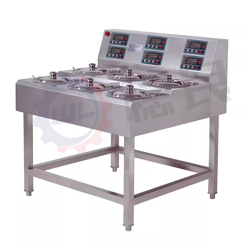 Wenliang Cantonese-style claypot rice cooker, commercial fully automatic electric claypot, high-power multi-head tinfoil claypot, smart golden pot clay pot, tinfoil clay pot, take-out casserole cooker, business recommendation - 8-head single-layer claypot cooker, 40 cookers per hour