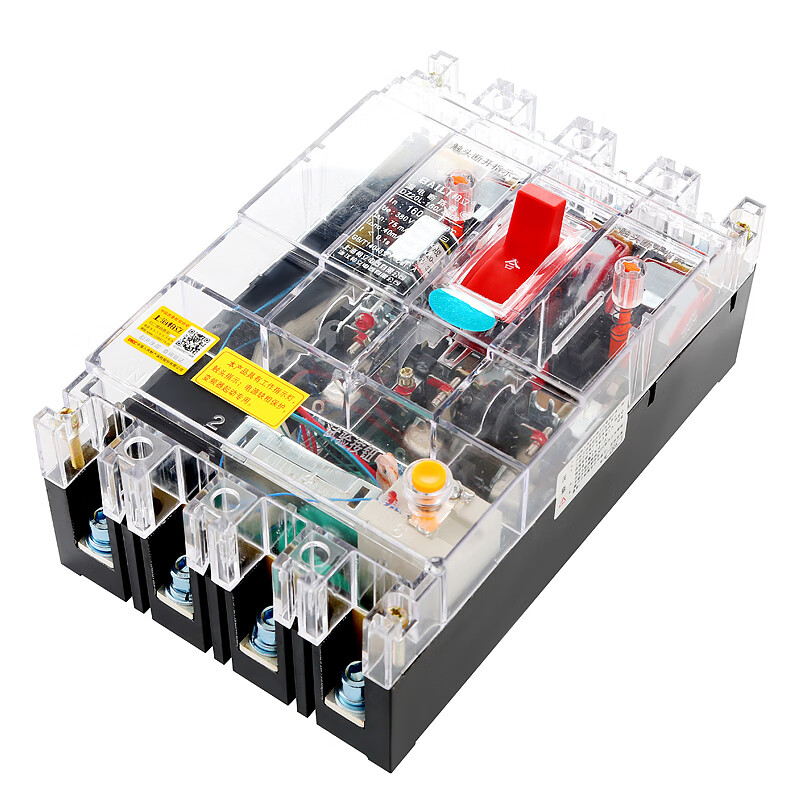 Transparent leakage circuit breaker DZ20LE160A250A400A630A tower crane anti-interference variable frequency leakage protector 100A 3P+N