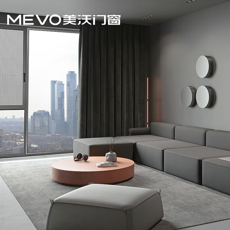 Meiwo Broken Bridge Aluminum Doors and Windows 103 Series System Soundproof Window Aluminum Alloy Floor-to-ceiling Windows Soundproof Silent Sealed Balcony Whole House Doors and Windows Customized Earnest Money (not the selling price, the amount actually paid will be deducted from the purchase price at the store)