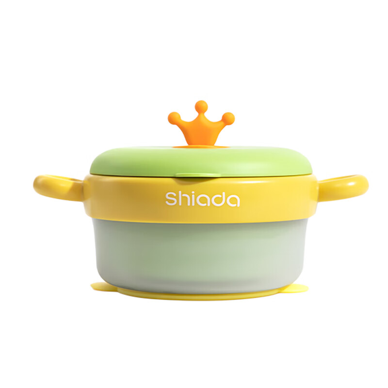 Xin'andai children's tableware supplementary food bowl baby water-filled thermos bowl removable 316 multi-function grinding bowl Yunlu