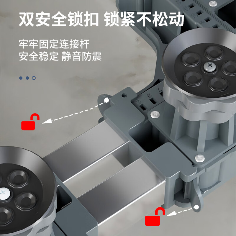 Jianxun washing machine base drum pulsator universal shelf bracket plus height moisture-proof tripod shock-proof bracket Sanyo anti-displacement rack white - upgraded full panel - 12 feet support