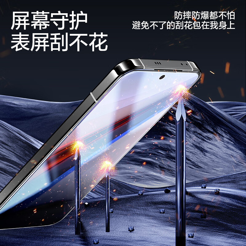 Flash Magic sales model suitable for iqoo tempered film tempered film high-definition anti-fingerprint lens film hydrogel soft film anti-fall mobile phone film iqoo12 enhanced version | high-definition anti-fingerprint 2 pieces + artifact, damaged guarantee + artifact