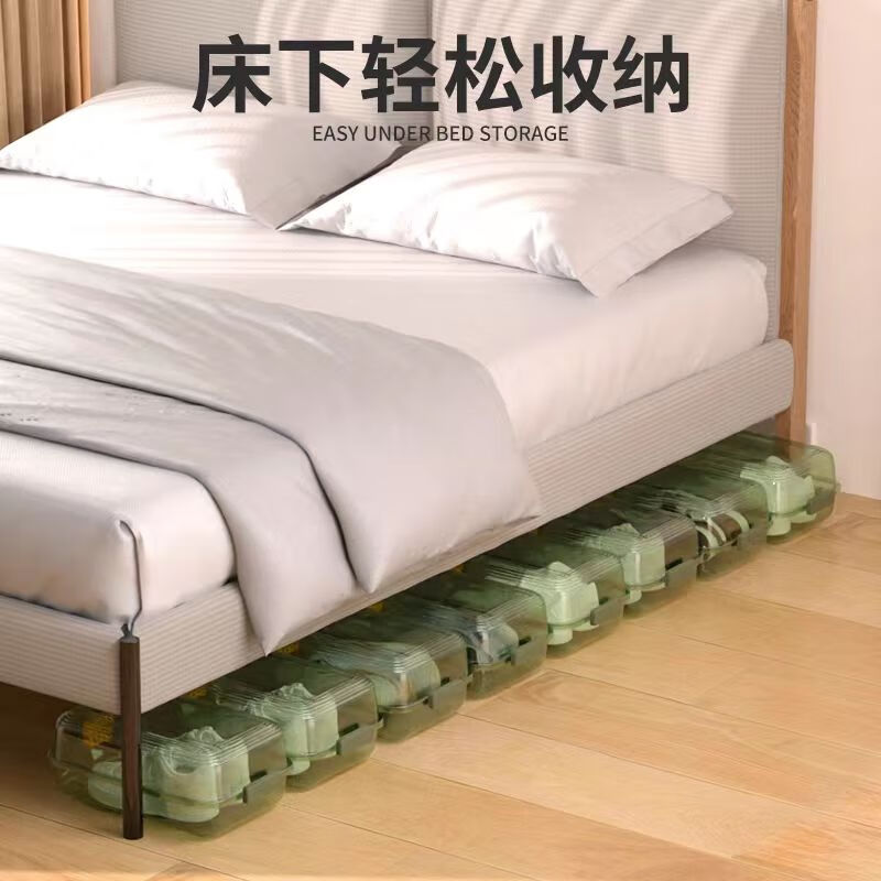 Meikejie shoe box storage box household shoe storage artifact plastic transparent men's and women's dormitory shoe cabinet organization thickened moisture-proof large size with dryer sheet Naduo gray within 45 yards buy five get five free 10 thickened shoe boxes in total 10 pcs