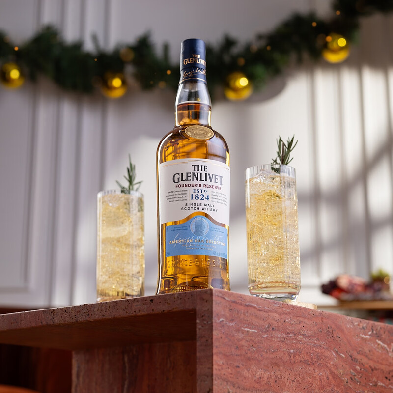 The founder of The Glenlivet (ThE GLENLIVET) Scottish single malt imported whiskey foreign wine 700ml 1 bottle naked bottle New Year gift