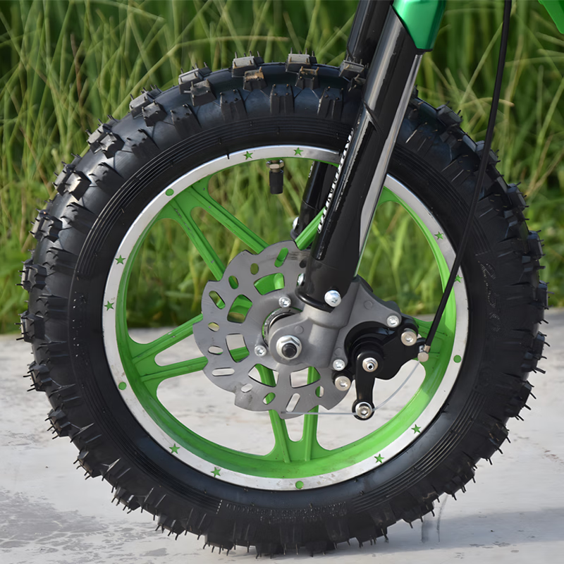 Langchuang's 24-year new small motorcycle children's 49cc mini motorcycle small off-road vehicle mixed oil gasoline fuel adult 2-stroke mixed oil hand start green