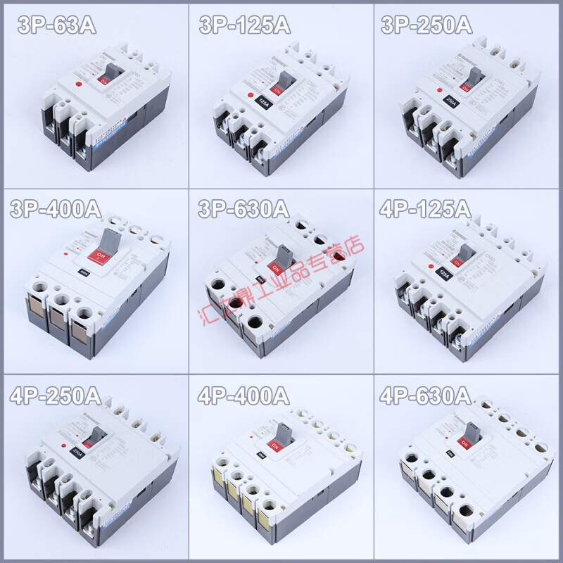 Air switch 150a CM1 type three-phase four-wire air switch 100A125A Molded case circuit breaker 4P air switch 3 3P 150A