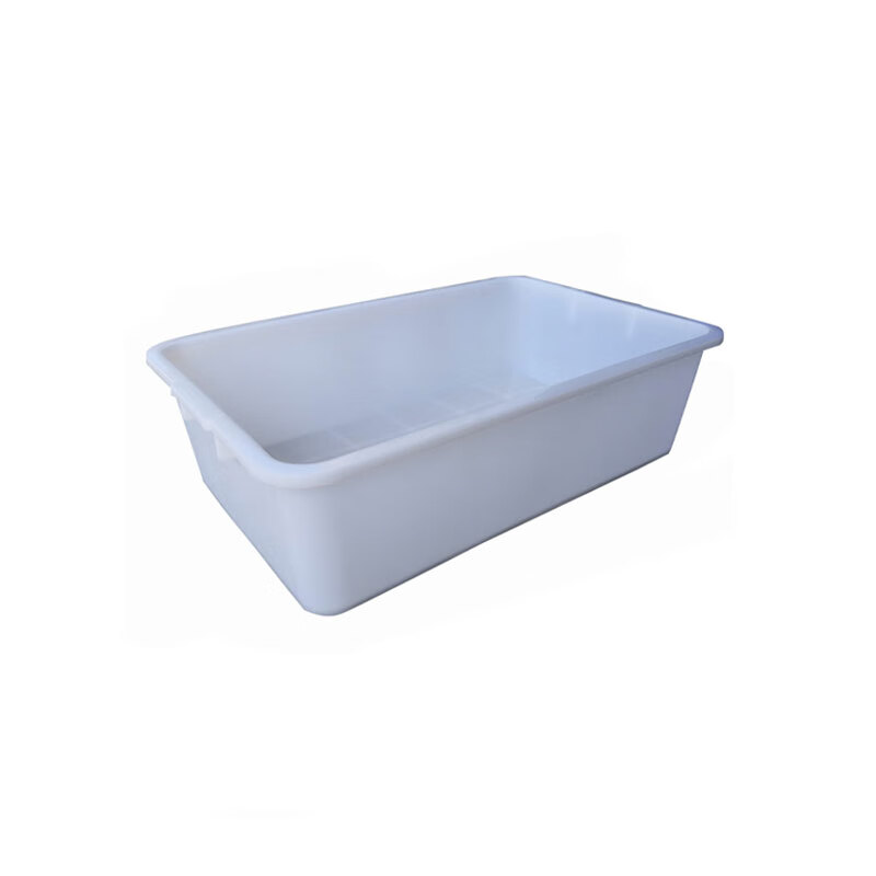 Lu Xiangxiang thickened rectangular plastic square plate frozen square plate food plate white fresh spicy hot pot box parts box material box white plate A4 outer size (335*260*115)