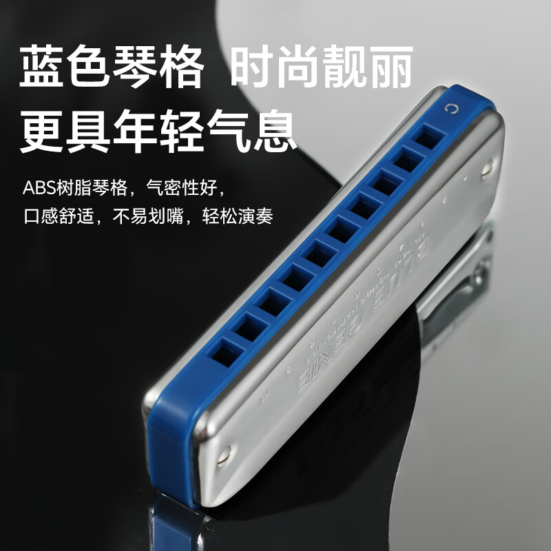 TOMBO harmonica imported from Japan gong 7610 Bruce PADDY tuning 10-hole harmonica for adults and children, universal for beginners