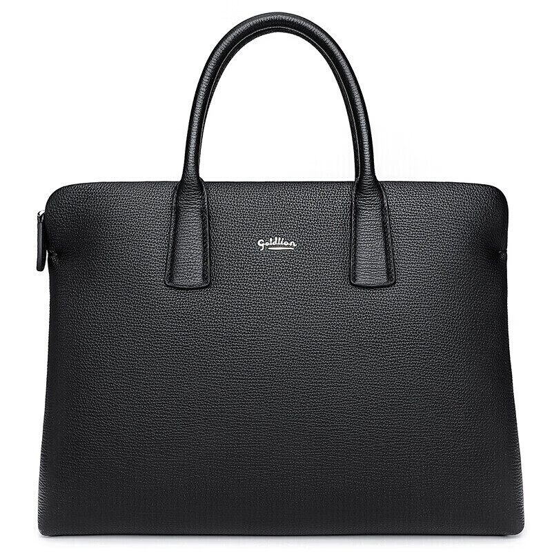 Goldlion Briefcase First Layer Cowhide Handbag Business Men's Bag Large Capacity Computer Bag New Year's Gift