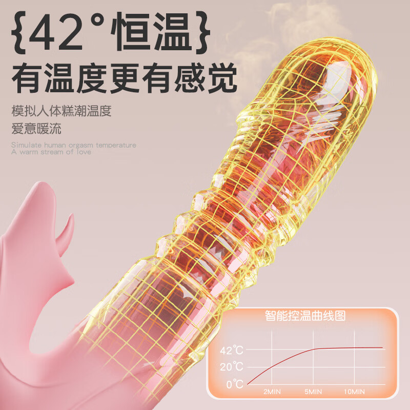 Jiuai vibrator, adult sex toy, vibrator, double bed, love aid tool, female self-comforting physiological massager, telescopic tongue licking, large-scale women's special physiological massager dildo for two people to watch and do at the same time