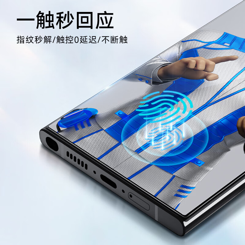 BLUEO is suitable for Samsung s24ultra tempered film AR anti-reflective Galaxy S24Ultra mobile phone film anti-reflective anti-fingerprint anti-fall protective film