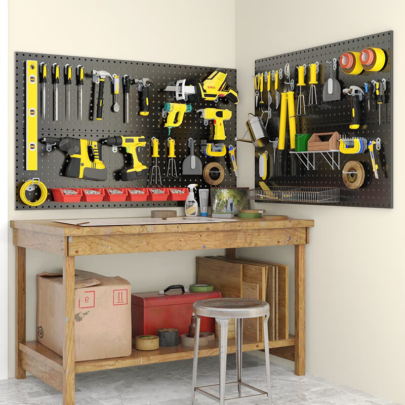 Kaiyuan Hardware Tool Hanging Plate Tool Rack Workbench Tool Cabinet Storage Hook Set (Excluding Hanging Plate) Package Five Suitable for Two 1000*500mm Hanging Plate KY-GGTC05