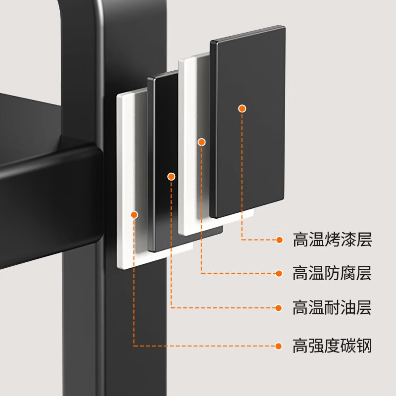 Nifeng kitchen storage rack telescopic microwave oven rice cooker storage rack household multi-functional countertop appliance storage rack simple C-shaped fixed single rack