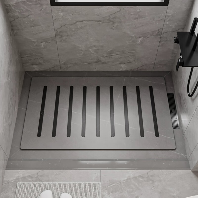 Fantasy Island sunken bathroom slate shower board bathroom foot non-slip stone floor tiles bathroom shower room floor pedal custom shower board 3-piece set including stone base square number 1.0