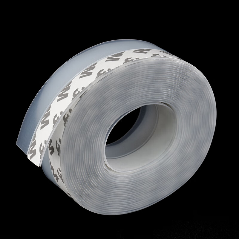Bingyu door and window self-adhesive seal strip 3M sound insulation waterproof insulation glass door seal strip transparent 25mm (5 meters) BH-562