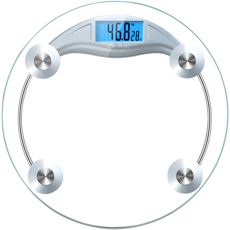 Xiangshan body weight scale electronic scale human body household accurate weighing scale high-precision human body scale round large scale surface backlight display gift