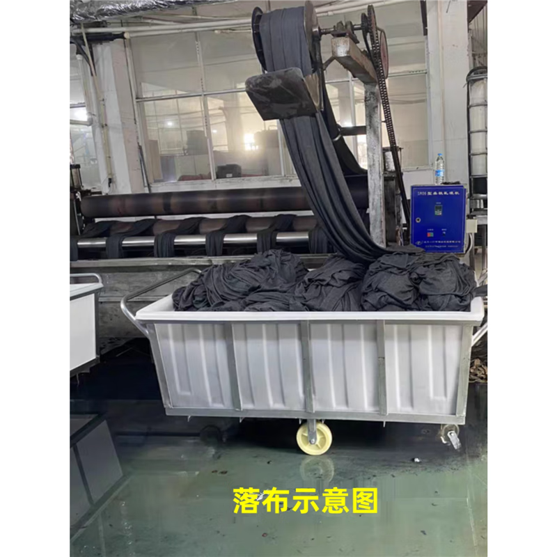 Thickened tendon plastic water tank trolley textile dyeing cloth turnover trolley hotel clothing storage linen trolley K160 liter trolley