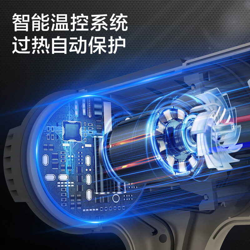 Deli hot air gun digital display temperature adjustment hot air machine high power handheld blow gun baking gun industrial film drying gun