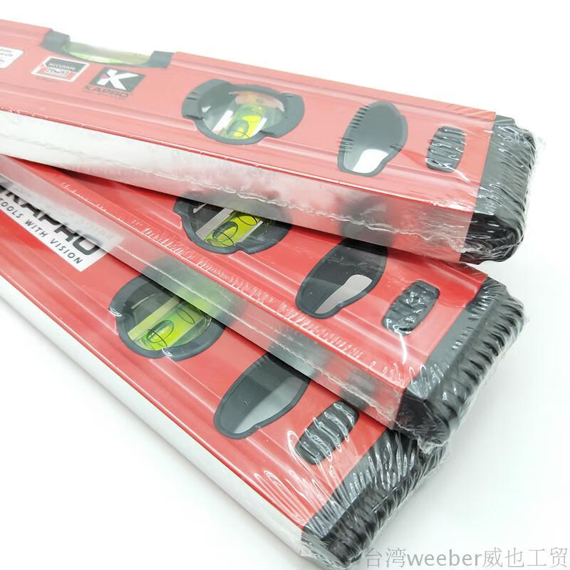 KAPRO Cape Road () level red high-precision masonry special measuring instrument shock-proof and anti-fall 300mm (2 beads) non-magnetic