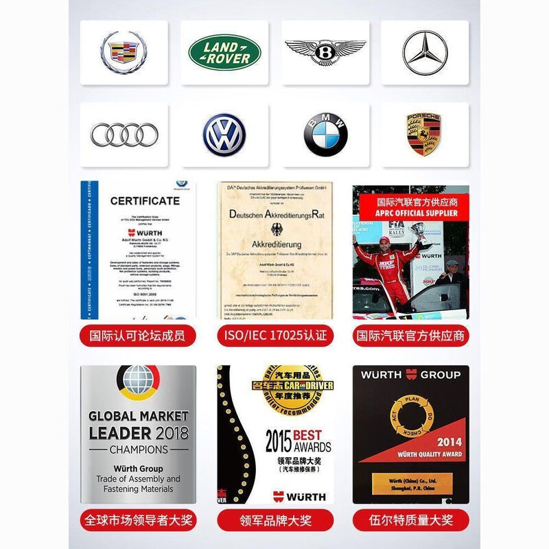 Würth engine porcelain protective agent ceramic nano engine protective agent anti-wear noise reduction repair burnt engine oil 300ml