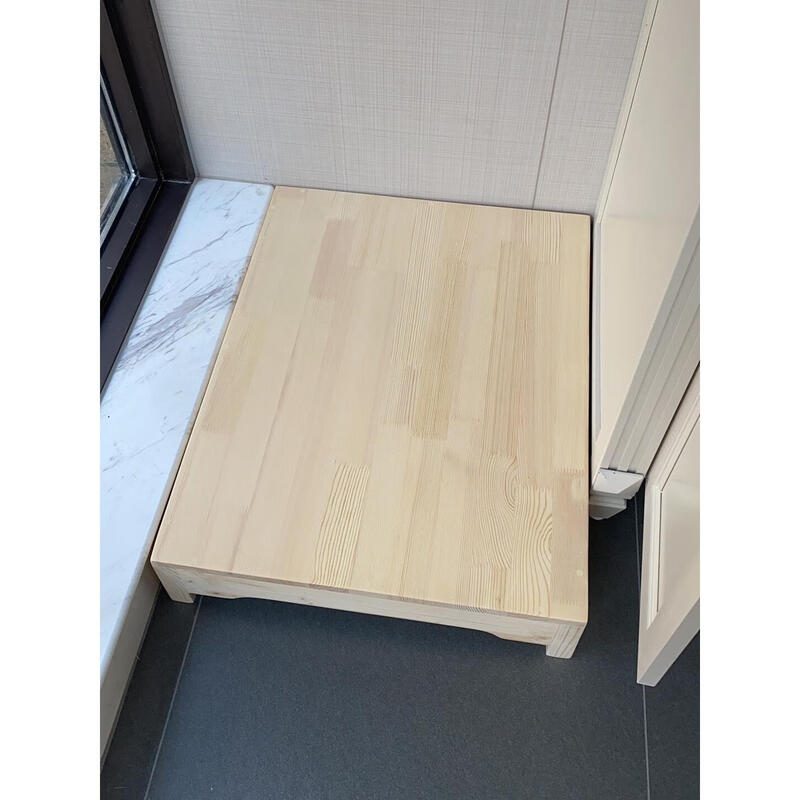 Craftsman Time Air Conditioning Base Cylindrical Solid Wood Washing Machine Base Rack/Air Conditioner Fish Tank Refrigerator Storage Rack Pad Warehouse Board Floor 50*50*20 Unfinished Logs Unpainted