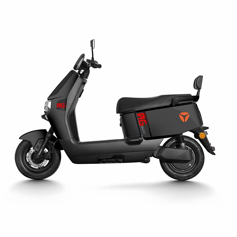 Yadilaika Yuexiang Edition Double Disc Brake Electric Motorcycle 72V Ultra-Long Range Battery Electric Vehicle Smart Takeaway Battery Car Pu Canglan (Double Disc Brake + Smart APP) 72V22A Lead-Acid Battery