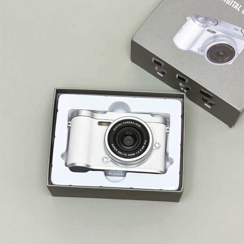 Fuyu CCD Sanrio Kurome camera student party photo and video transfer to mobile phone HD flash instant filter selfie gift gift practical children's toy introduction White Hello Kitty + dual camera selfie + fill light gift box package three 32G can take 5000 photos - can be transferred to mobile phone