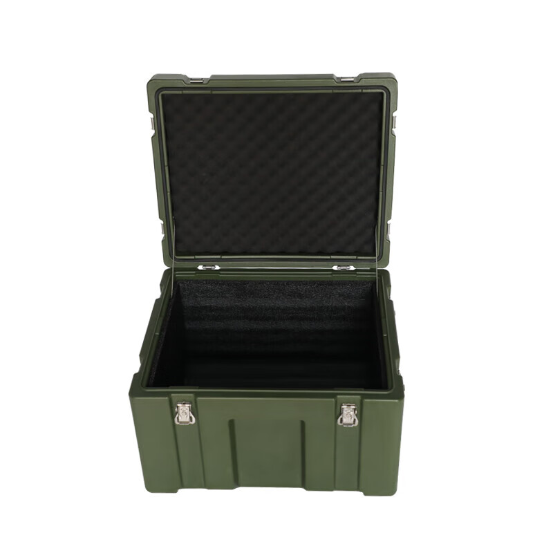 Rotational molding box material box outdoor portable box airdrop box transport box equipment box storage box military green (600*500*400) MM