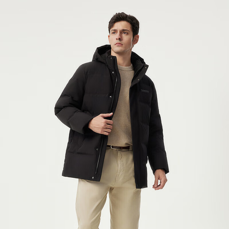 Tambor down jacket men's removable hood loose large size men's business warm jacket 510505V black 180