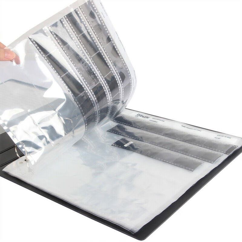 CLCEY Film Negative Album Acid-Free Bag Storage Box Dustproof Long-Term Archiving Compatible Body Accessories Film Album Without Acid-Free Bag Holds 100 Pages