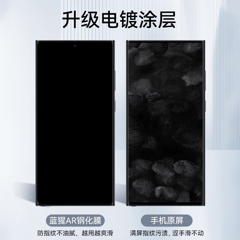 BLUEO is suitable for Samsung s24ultra tempered film AR anti-reflective Galaxy S24Ultra mobile phone film anti-reflective anti-fingerprint anti-fall protective film