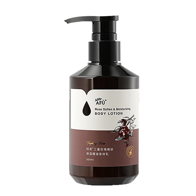 Afu Body Lotion Shower Gel Set Triple Rose Fragrance Rejuvenating Moisturizing Essential Oil Fragrance Body Lotion Body Lotion 300ml
