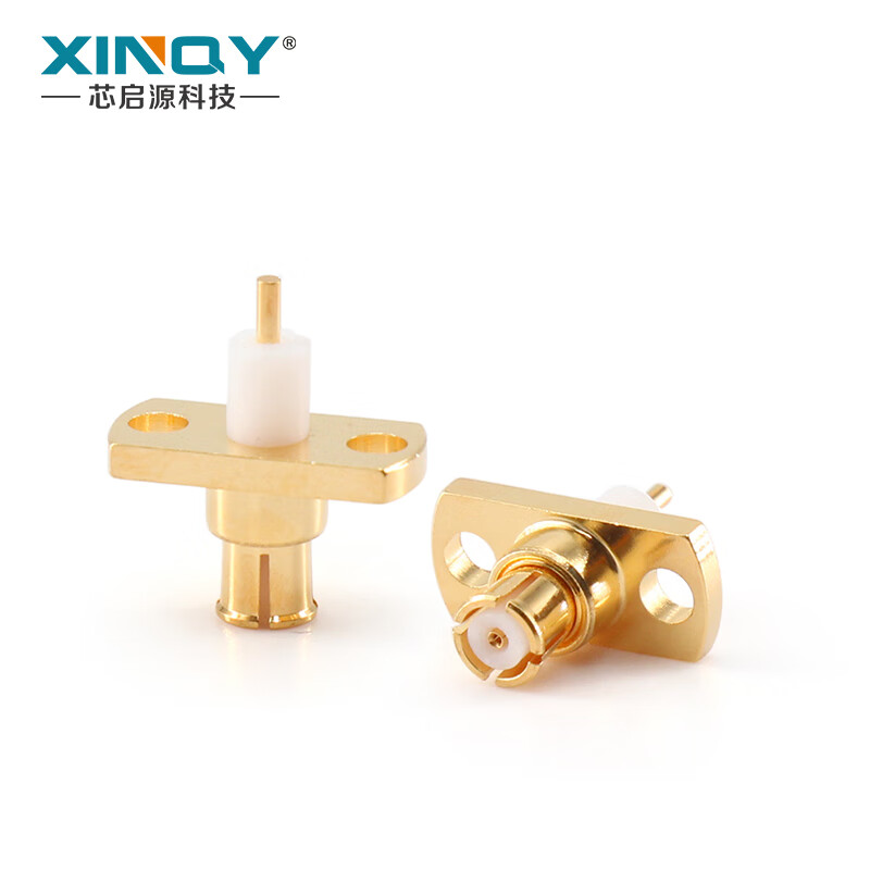 XINQY SMP-KFD30 panel fixed through wall welding DC-18G RF connector GPO female quick plug connector SMP-KFD30TT 50-199 unit price options