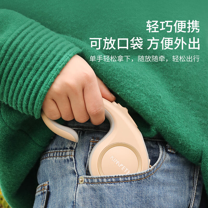 JCZS German quality dog leash, automatic retractable dog leash, dog leash, anti-breakaway for small and medium-sized dogs, enhanced anti-explosion, white 5M one-button braking (explosion-proof)