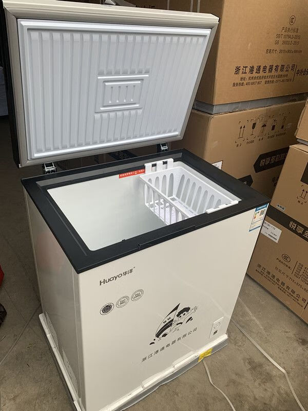 Huayang 290 Freezer Household Commercial Freezer Dual-Purpose Energy-Saving Fresh Refrigeration Mini Freezer Double Door Freezer Dual Temperature 290 Liter Single Temperature 1249*630*908