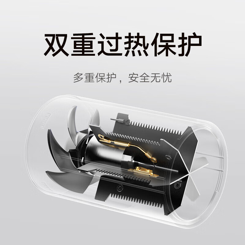 Mijia Xiaomi high-speed hair dryer H101 home multiple hair drying modes compact foldable negative ion hair care double over-protection Valentine's Day gift recommendation Mijia hair dryer H101 white