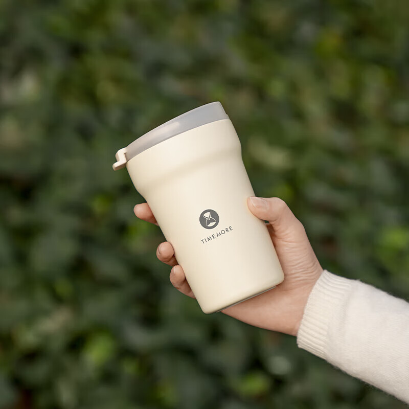 Taimo stainless steel coffee tumbler double-layer water cup ear cup portable ceramic liner coffee cup