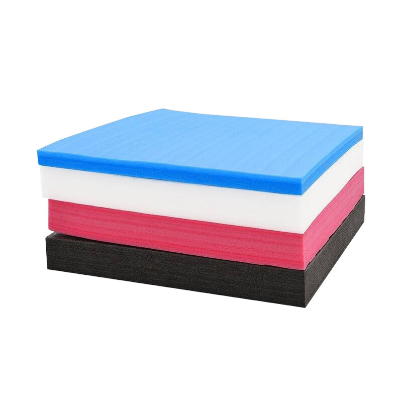Pearl cotton foam pad black filler packaging sheet slice packaging bubble strip high density thickened anti-static custom-made special shape white 50*50CM4 pieces 40 mm