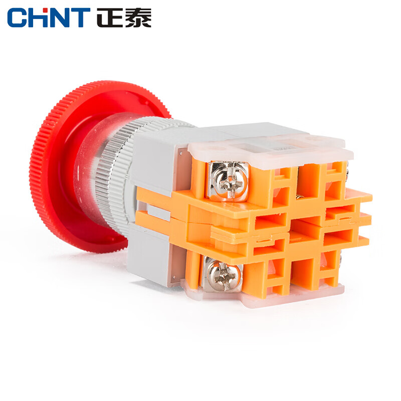 Chint (CHNT) mushroom head button self-reset start button switch big head NP4-11M/1 red