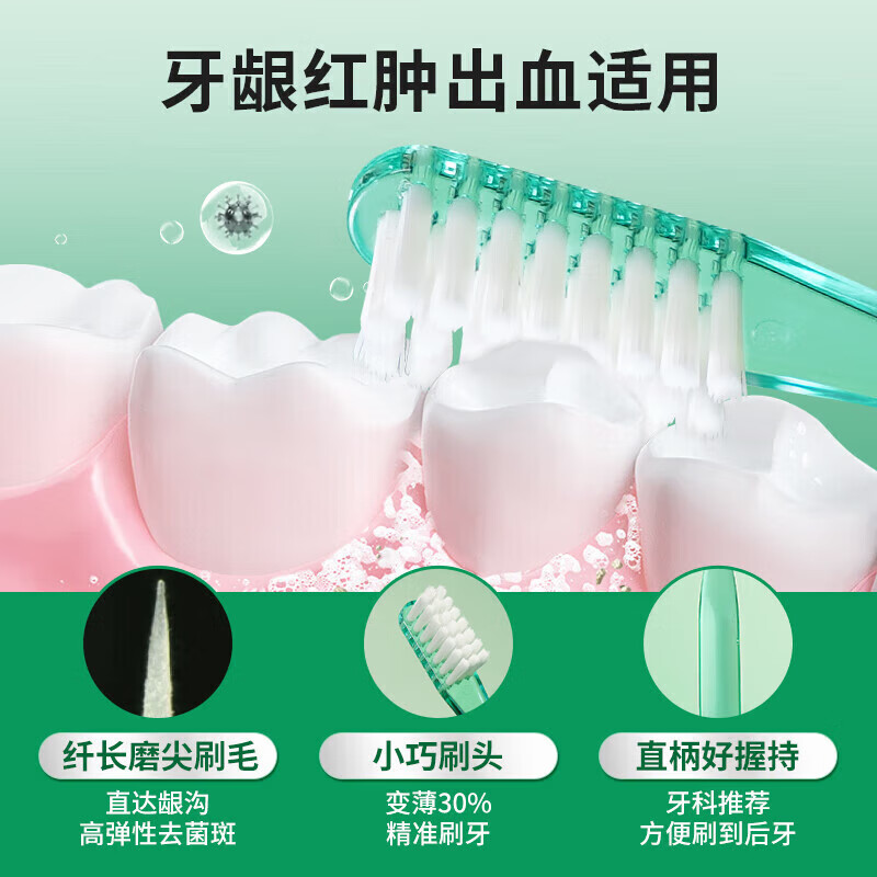 G U M Kangzhijia #266 soft-bristled toothbrush and fine-bristled gum protection adult toothbrush 1 pack (color randomly sent)