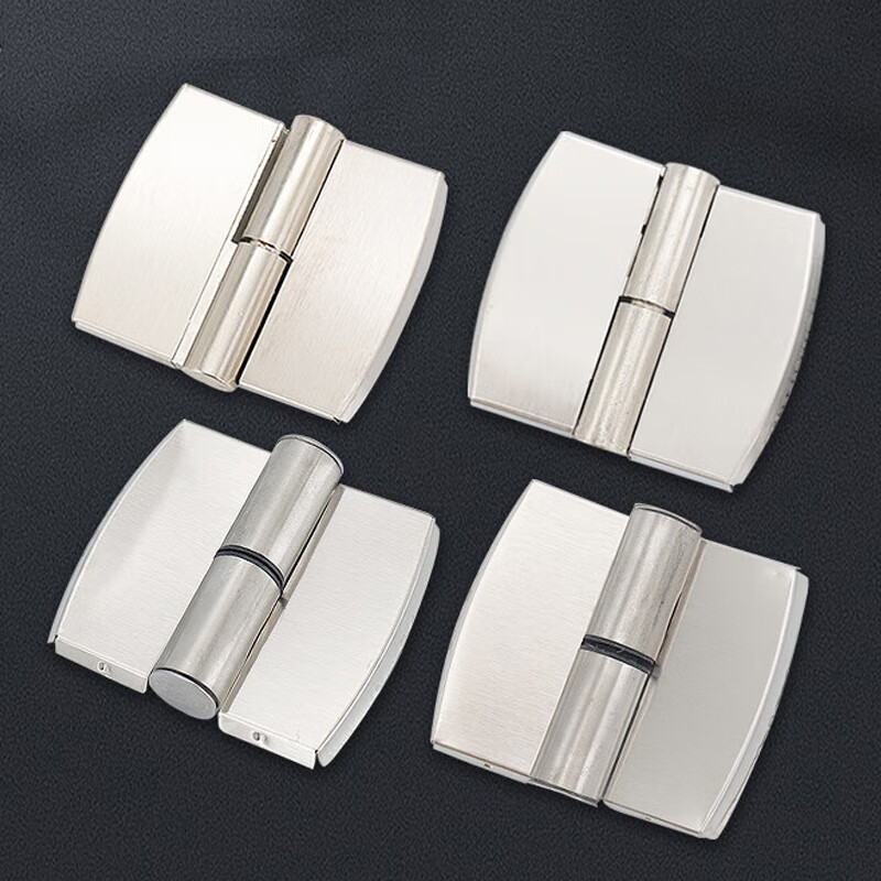 Jinguluo stainless steel public health partition accessories toilet self-closing door detachable hinges 2 pieces left stainless steel cover + alloy