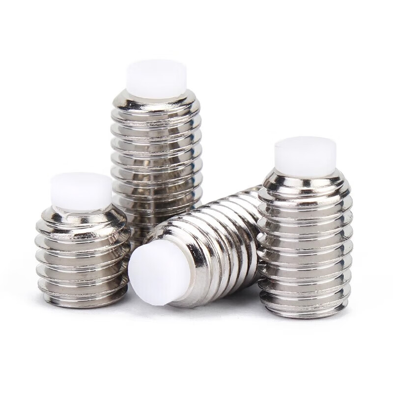 Jinchao 304 stainless steel POM plastic plunger tight nylon head rubber head machine meter wave bead buffer screw M4M5M6M8 M6*35 (5 pieces)
