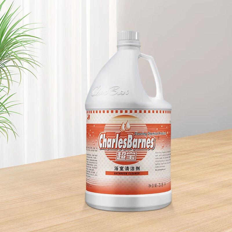 Chaobao bathroom cleaner 3.8L glass descale bathroom faucet cleaner toilet door window floor tile decontamination and descaling property cleaning commercial DFF024 1 bottle