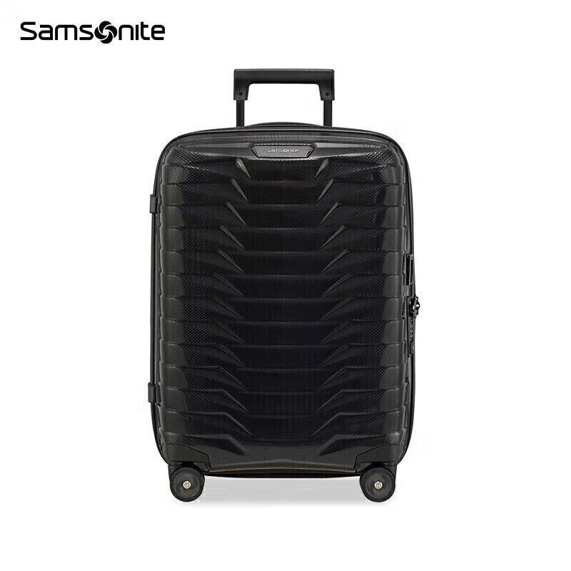 Samsonite suitcase 20-inch trolley suitcase, armor suitcase, innovative material suitcase CW6 black boarding code box